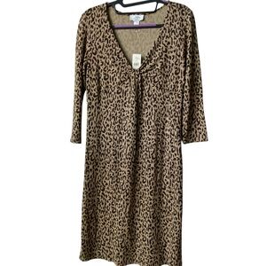 Loft Leopard Print Dress